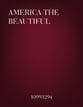 America the Beautiful SATB choral sheet music cover